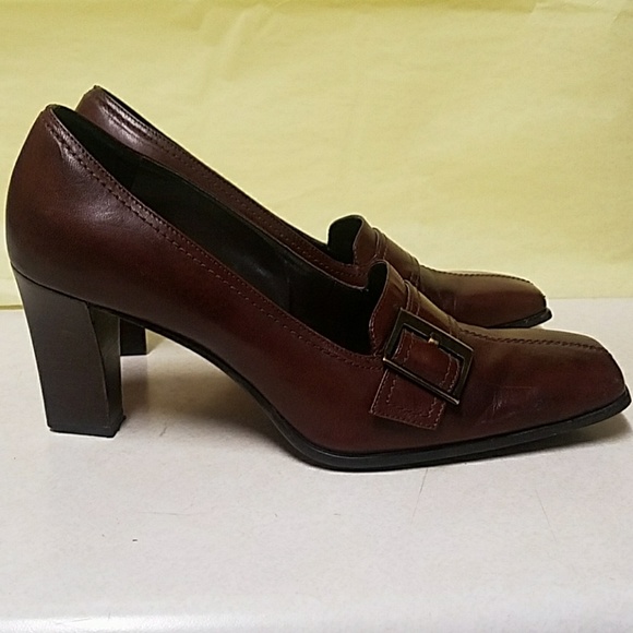 franco sarto heeled loafers